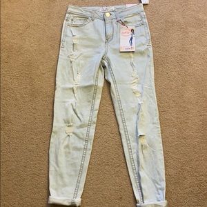 Light wash ripped jeans